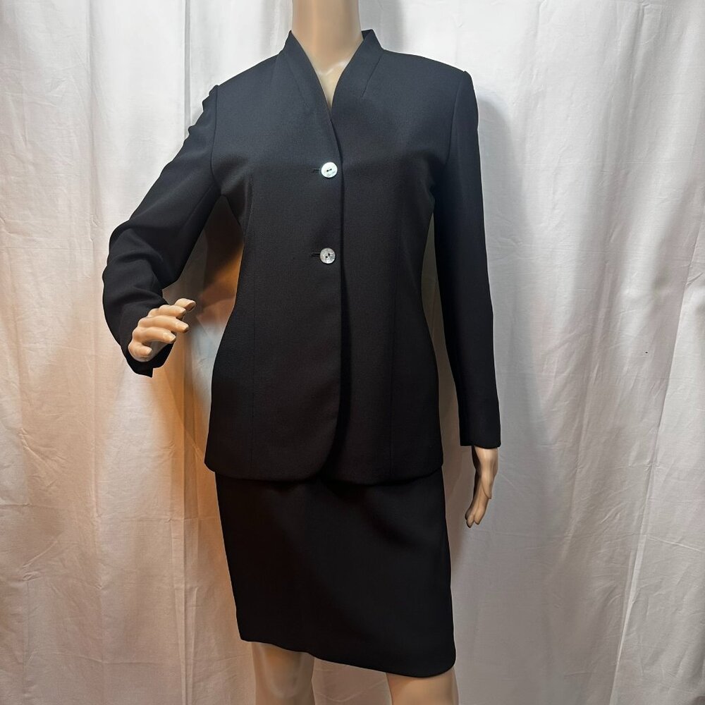 Jones NY Black Skirt Suit SZ 2P